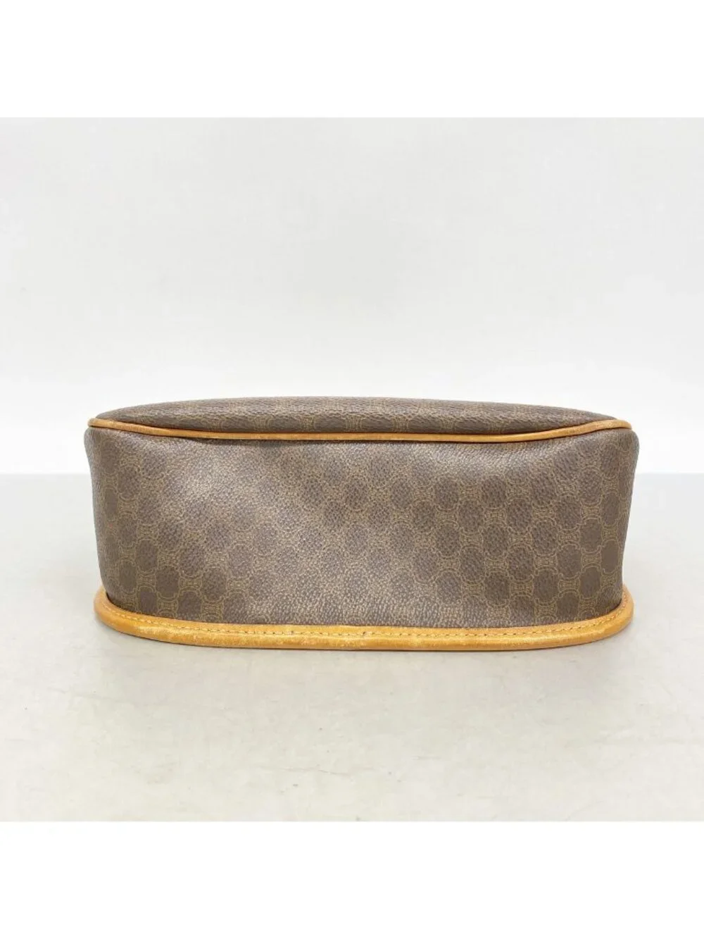 Celine Shoulder Bag Macadam Brown Gold